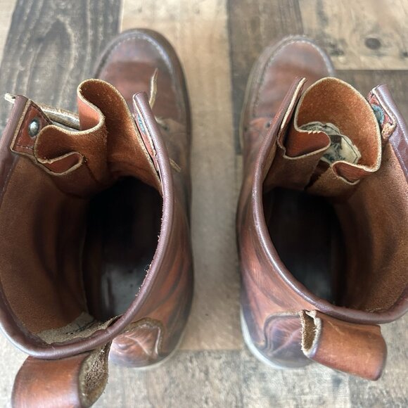 Red Wing Irish Setter Vintage Moc Toe Work Boots Mens 15 B - Picture 9 of 12
